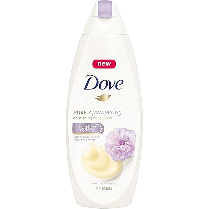Dove Purely Pampering Nourshing Body Wash, Sweet Cream & Peony 22 oz (Pack of 4)4